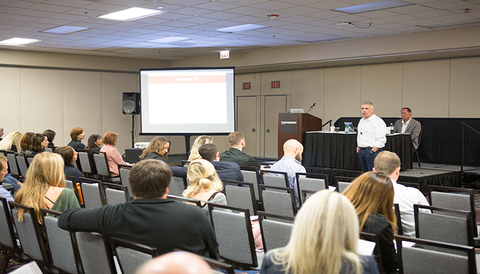 Bill McBride speaks at the 2017 Club Industry Show