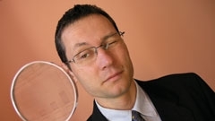 Man with magnifying glass