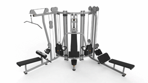 Johnson Health Tech is recalling this multistation strength training unit due to faulty plastic connectors Photo courtesy of the US Consumer Product Safety Commission