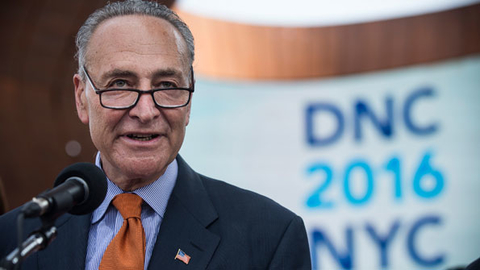 US Sen Chuck Schumer DNY speaks at a press conference pitching the borough of Brooklyn to host the 2016 Democratic National Convention outside the Barclays Center on Monday This week Schumer urged the Federal Trade Commission to give fitness app users an option to withhold their health information so that it cannot be obtained by third parties Photo by Andrew BurtonGetty Images