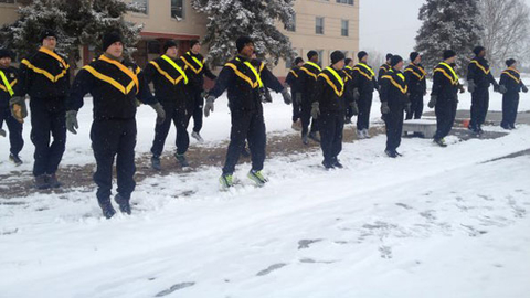 Soldiers at Fort Wainwright AK do physical training while testing new fleece caps and uniforms Photo courtesy of the US Army