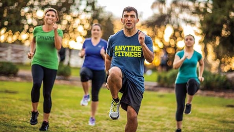 Throughout the month of May more than 1000 Anytime Fitness locations will offer free workouts on Saturdays in an outdoor venue Photo courtesy of Anytime Fitness