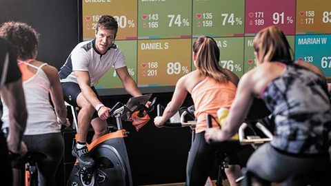 Capturing workout information during a group exercise class motivates members to exercise in their ideal heart rate zone and get the most out of each workout Photo courtesy of Polar Electro