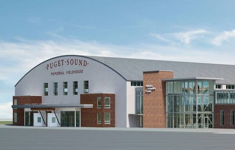 The University of Puget Sound39s Athletics and Aquatics Center will complement the existing Memorial Fieldhouse Photo courtesy of University of Puget Sound