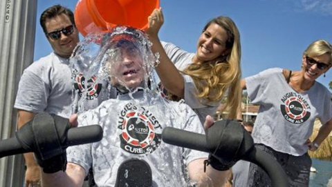 Augie Nieto gets doused with a bucket of ice water in last year39s ALS Ice Bucket Challenge which raised 115 million for ALS research 4 million of that money went to the ALS Therapy Development Institute of which Nieto is chairman Photo courtesy Augie39s Quest