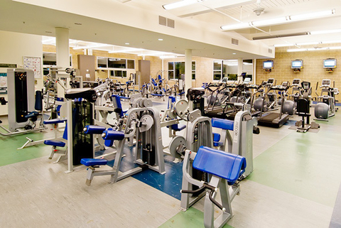 New flooring has been installed in the fitness room at Sonoma State University39s recreation center Photo courtesy Sonoma State University