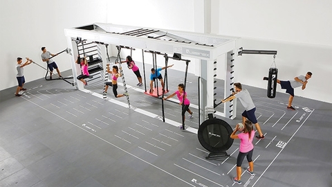 Precor39s Queenax functional fitness training system Photo by Precor
