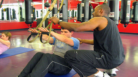 ACEenlisted researchers determined TRX Suspension Training workouts are comparable to those of a basketball or soccer game Photo courtesy TRX