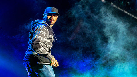 Pop singer Chris Brown and his friends were asked to leave a New York City Life Time Fitness club for allegedly using vulgarity and playing loud music Photo by Getty