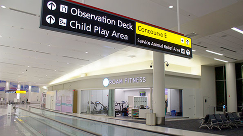 ROAM Fitness opened in late January at the BWI Airport in Baltimore It39s the first of several gyms the company plans to open in airports Photo courtesy ROAM Fitness