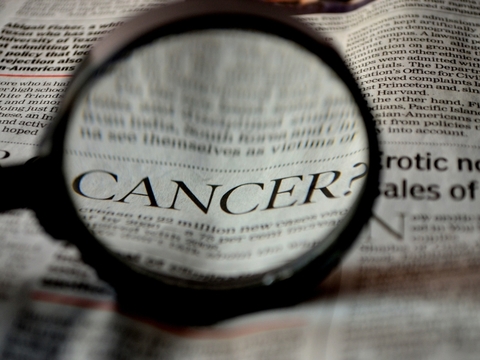 Cancer in newspaper clipping Cancer in newspaper clipping