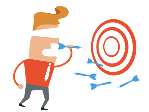 Businessman and Target/Bullseye image Businessman and Target/Bullseye image