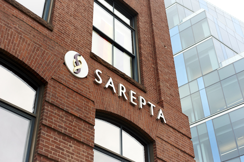 Sarepta building Redbrick building with Sarepta name and logo