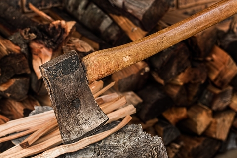 ax splitting wood ax splitting wood