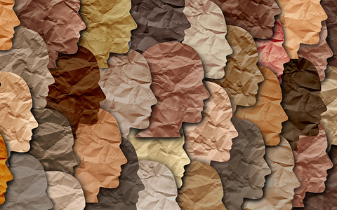 Diversity paper cutouts of people