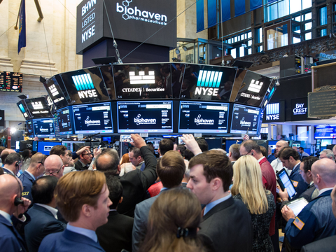 Biohaven on NYSE screens Biohaven on NYSE screens