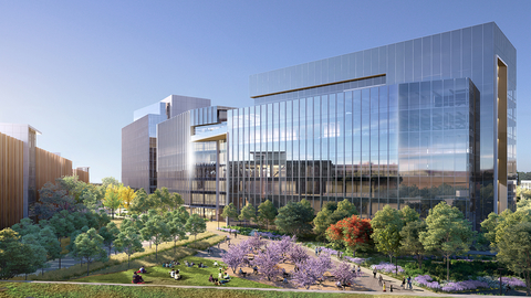 Amgen's Gateway of Pacific building in South San Francisco Amgen