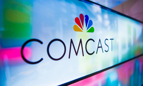 Comcast Center headquarters office sign logo - 800 px (Comcast) Comcast Center headquarters in Philadelphia. Image: Comcast