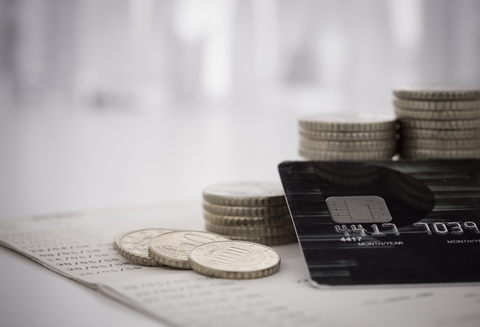 Credit card and money Credit card and money
