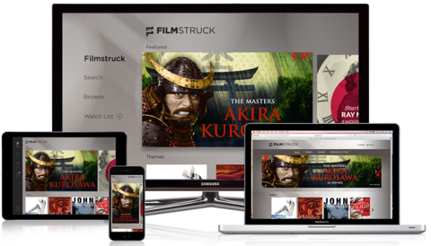FilmStruck Turner Criterion multiple devices 800px (FilmStruck) FilmStruck will feature classic movie collections including several Akira Kurosawa films. Image: FilmStruck