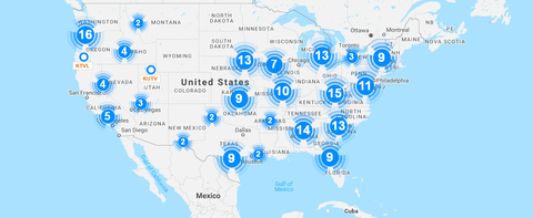 Sinclair TV station map Sinclair TV station map