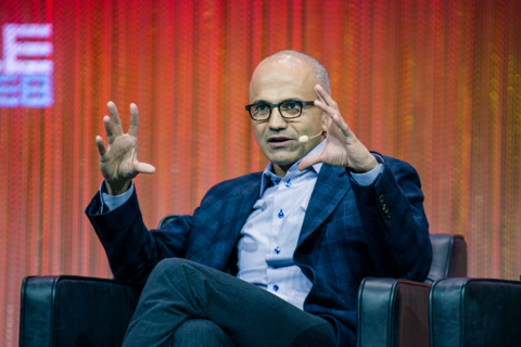 Satya Nadella at LeWeb 2013 (Image: LeWeb via Flickr/Dan Taylor/Heisenberg Media/CC BY 2.0) - Link: https://www.flickr.com/photos/86704644@N00/11315186824 Satya Nadella at LeWeb 2013 (Image: LeWeb via Flickr/Dan Taylor/Heisenberg Media/CC BY 2.0)