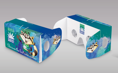 Unofficial Cardboard's Google Cardboard VR viewer branded for Palmetto Hospital Unofficial Cardboard's Google Cardboard VR viewer