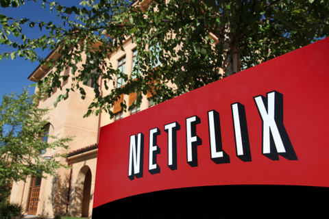 Netflix headquarters sign Netflix