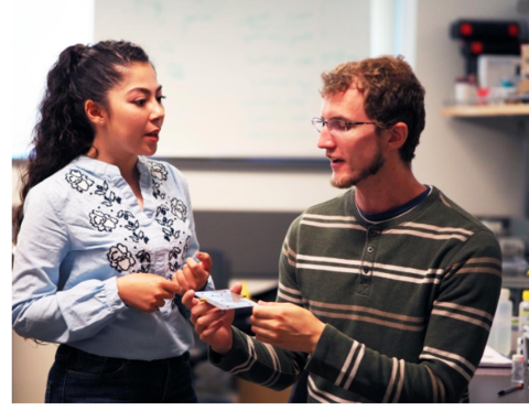 University of British Columbia scientists discuss their new ice sensor. University of British Columbia scientists discuss their new ice sensor.