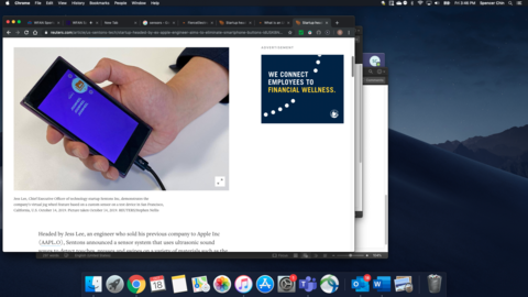 Startup seeks to replace mobile phone buttons with sensors Startup seeks to replace mobile phone buttons with sensors