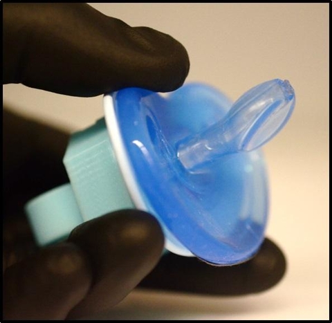 Pacifier biosensor monitors newborn health Pacifier biosensor monitors newborn health