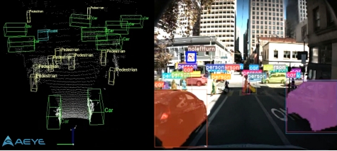 Perception software runs inside autonomous vehicle sensor Perception software runs inside autonomous vehicle sensor