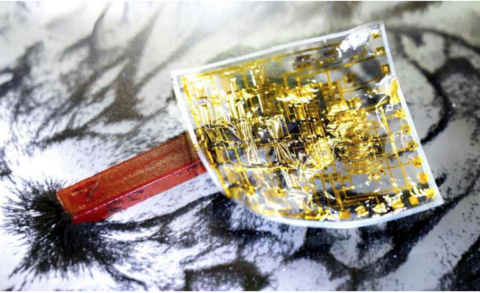 Active matrix magnetic sensor system for flexible substrates Active matrix magnetic sensor system for flexible substrates