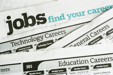 Help wanted newspaper section Help wanted newspaper section