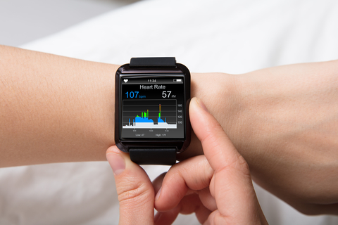 Heart rate monitor on smart watch Heart rate monitor on smart watch