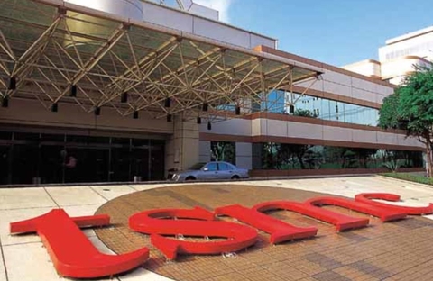 tsmc building and logo tsmc
