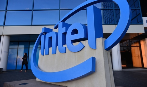 Intel HQ logo Intel logo