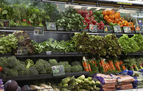 Grocery store fruits and vegetables (Credit: Getty/Noel Hendrickson) Grocery store fruits and vegetables