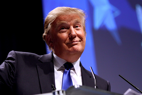 Donald Trump blue background Donald Trump