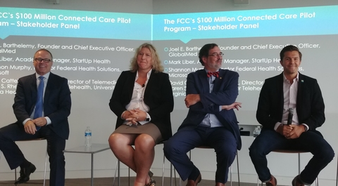 Connected Health Intiative panel From left to right: Joel E. Barthelemy, Shannon Murphy, David Cattell-Gordon and Mark Liber