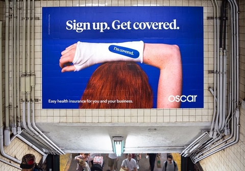 Oscar Insurance subway ad Oscar Insurance subway ad