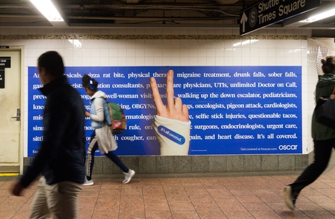 Oscar Health billboard Oscar Health billboard
