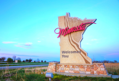 Minnesota Minnesota welcome sign