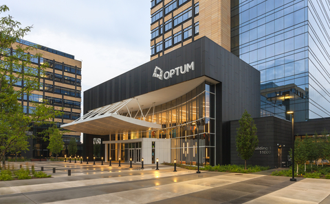 The outside of Optum's headquarters