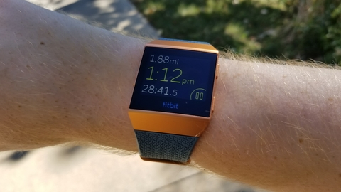 The Fitbit Ionic device The Fitbit Ionic device