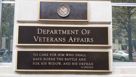 Department of Veterans Affairs--Courtesy of JeffOnWire CC BY 2.0 Veterans affairs sign