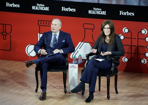Judy Faulkner Judy Faulkner being interviewed at Forbes Healthcare Summit 2019