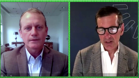 Bruce Broussard and Matt Eyles at AHIP AHIP's Matt Eyles interviews Humana's Bruce Broussard