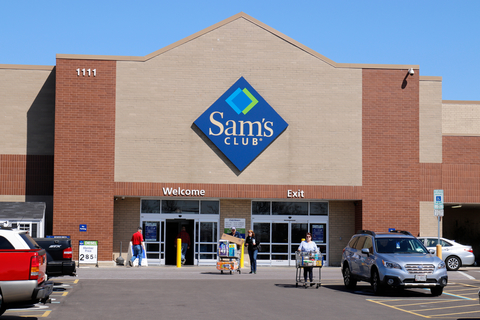 Sam's Club The front entrance of a Sam's Club store