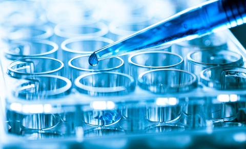 genetic health testing close-up of a microbiological pipette in the genetic laboratory